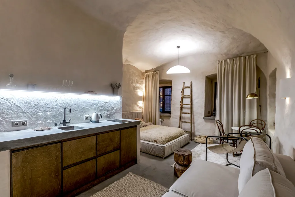 Квартира Квартира Cave Apartment: Уникальное пространство для отдыха и релаксации в стил — Санкт-Петербург