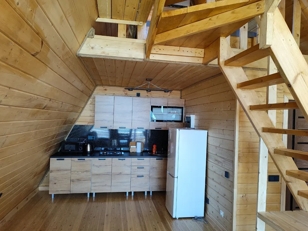 Домик а-фрейм на 1 линии