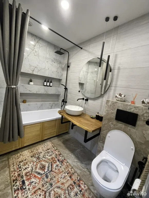 Апартамент с дизайнерским ремонтом, с видом на горы