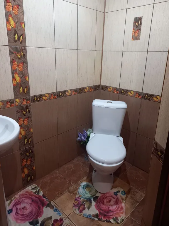 Уютный домик с баней, камином и террасой возле пруда