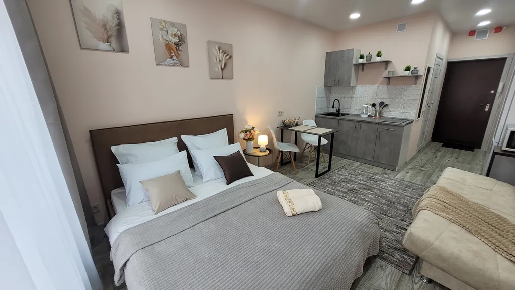 Апартаменты в новом доме около проспекта Ленина и парка Ангелов