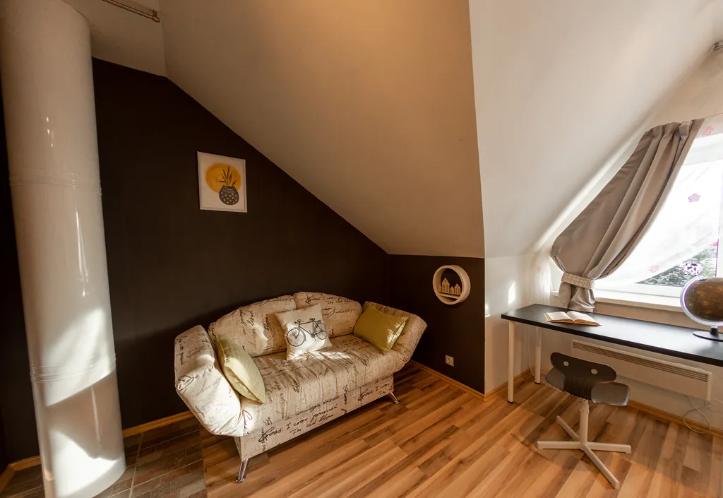 Семейный таунхаус с камином и сауной