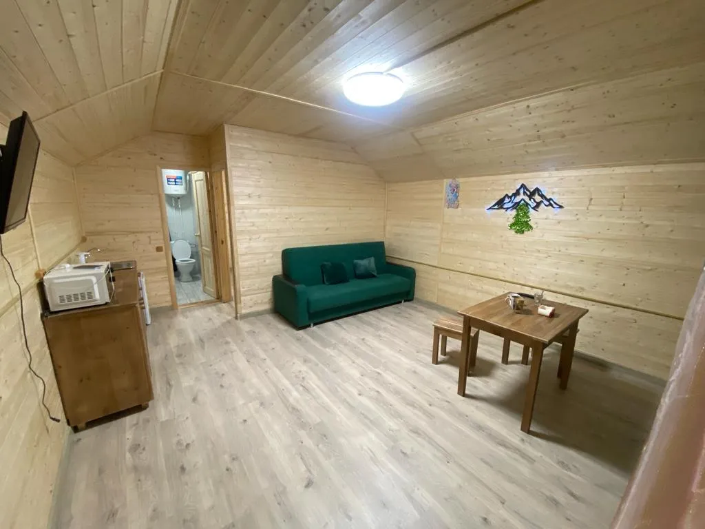 Уютный деревянный дом с великолепным видом на лес и горы