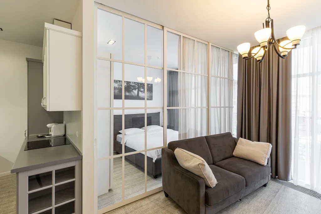 Апартаменты Барселона-Парк с видом на город с балконом