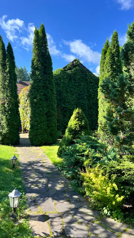 Уединённый хутор в лесу у реки с баней и камином