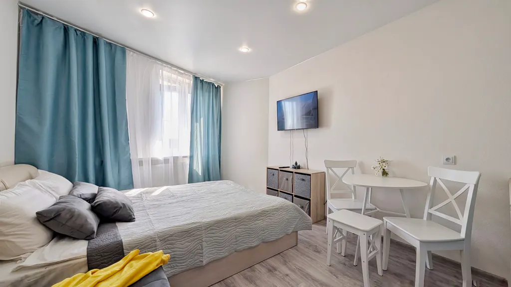 Солнечная студия во всеволожске, панорамный вид, smart tv