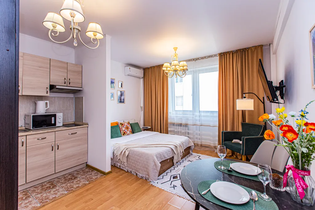 Квартира в ЖК Бастау с красивым видом на горы