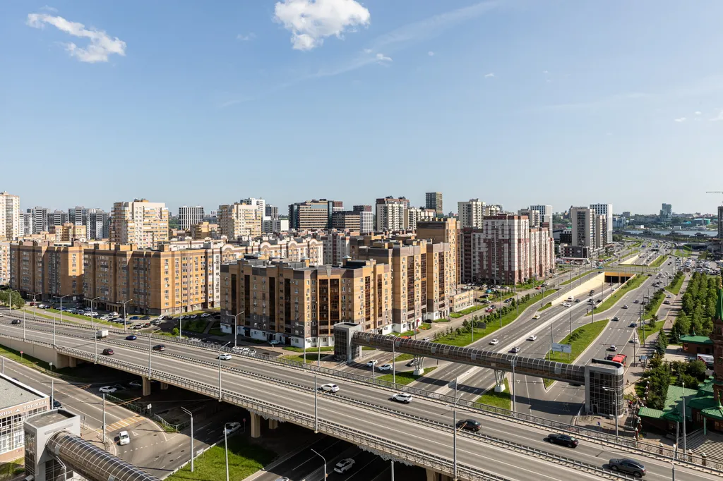 Квартира Квартира 2-спальни с шикарным видом у аквапарка, центра и набережной + приставка — Казань
