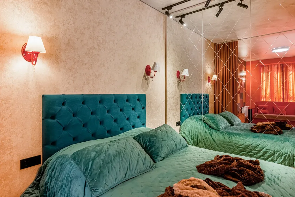 Квартира Red красный apartments квартира премиум с дизайнерским ремонтом — Мирное