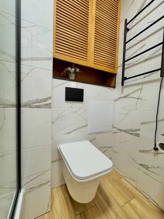 1-комнатная квартира с камином и двумя санузлами