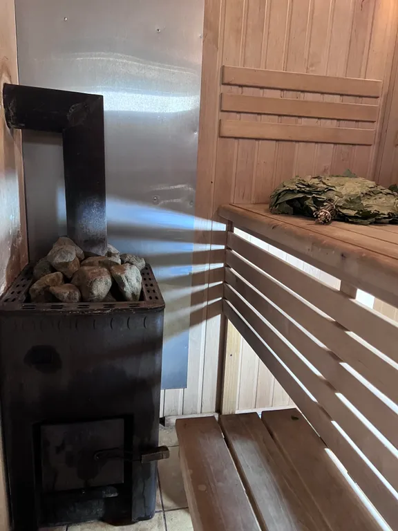 Домик с русской баней у моря