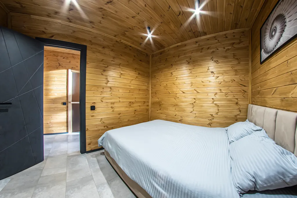 Дом с с чаном и сауной в сосновом лесу "Барн-хаус 2"