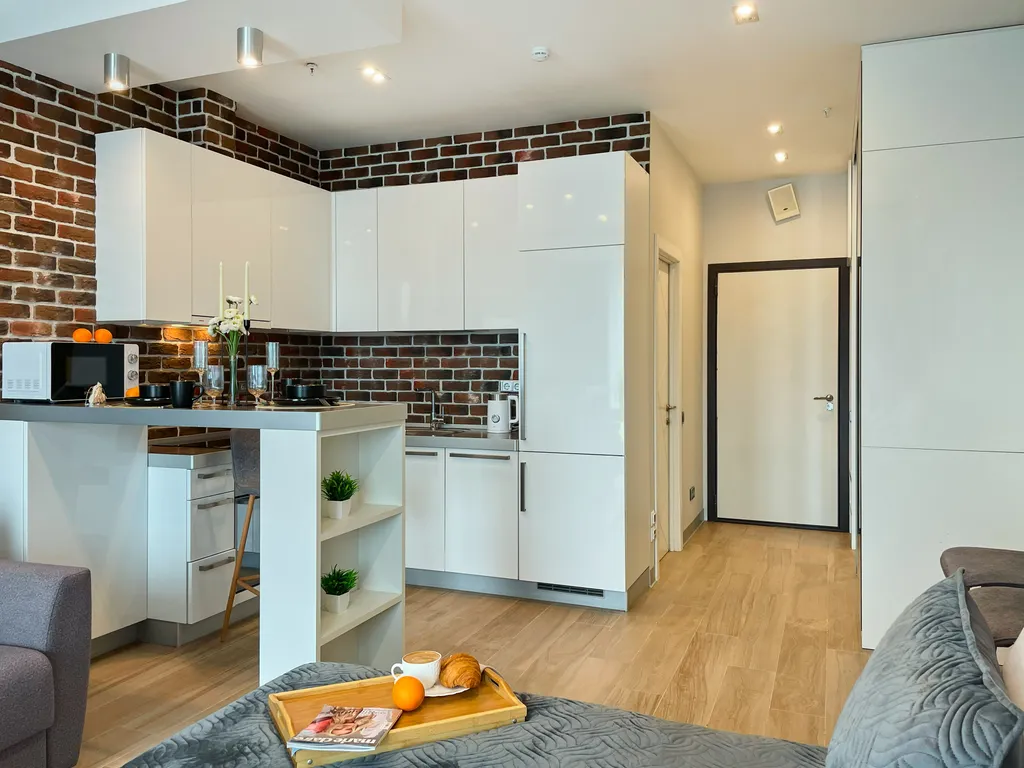 Квартира Улучшенные Loft видовые апартаменты метро ЦСКА 3 мин — Москва
