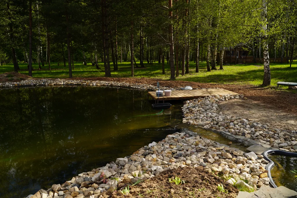 Отдых в лесу с баней и горячим чаном