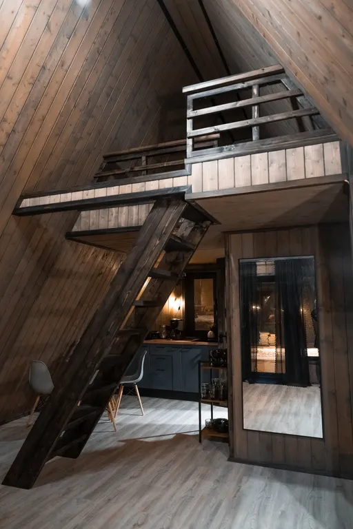 Дом А-Фрейм с террасой №2