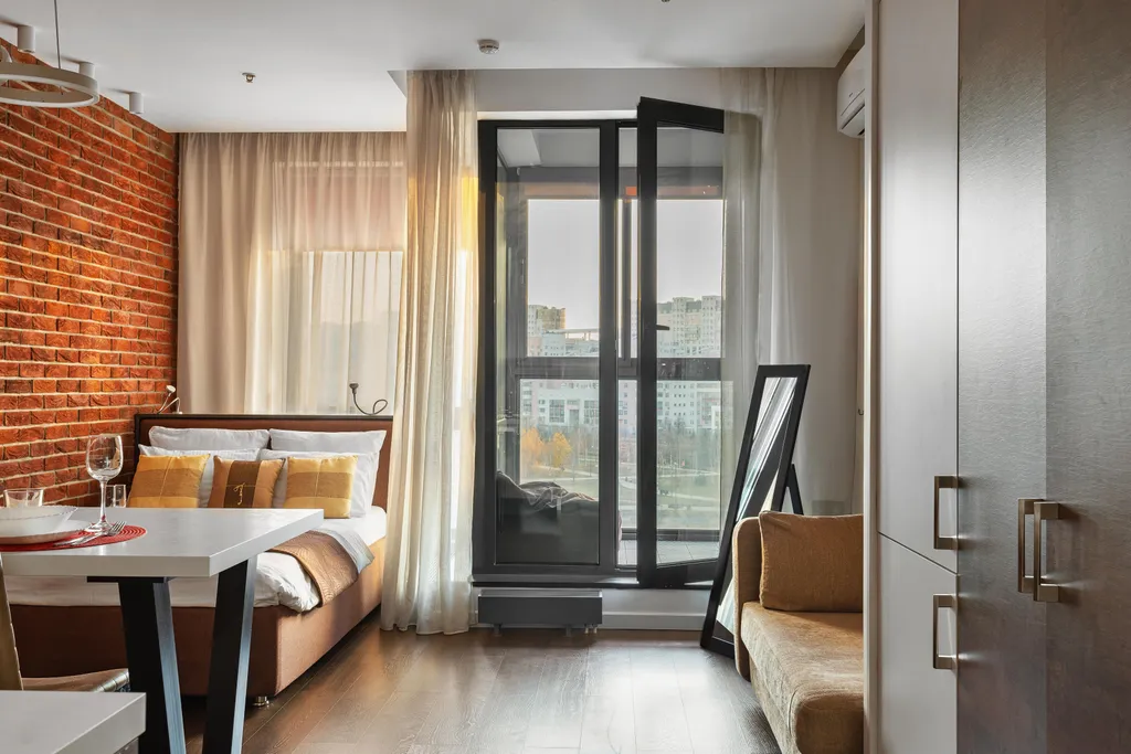 Квартира Квартира Студия Loft рядом с ТЦ Авиапарк — Москва