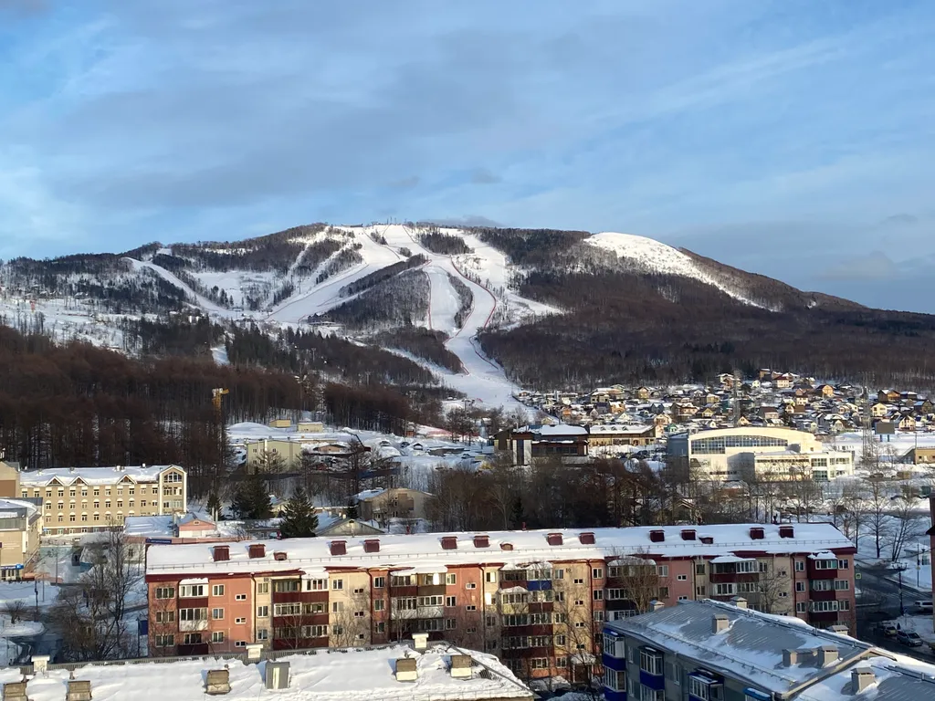 Уютная квартира с красивым видом на горнолыжный курорт Горный воздух