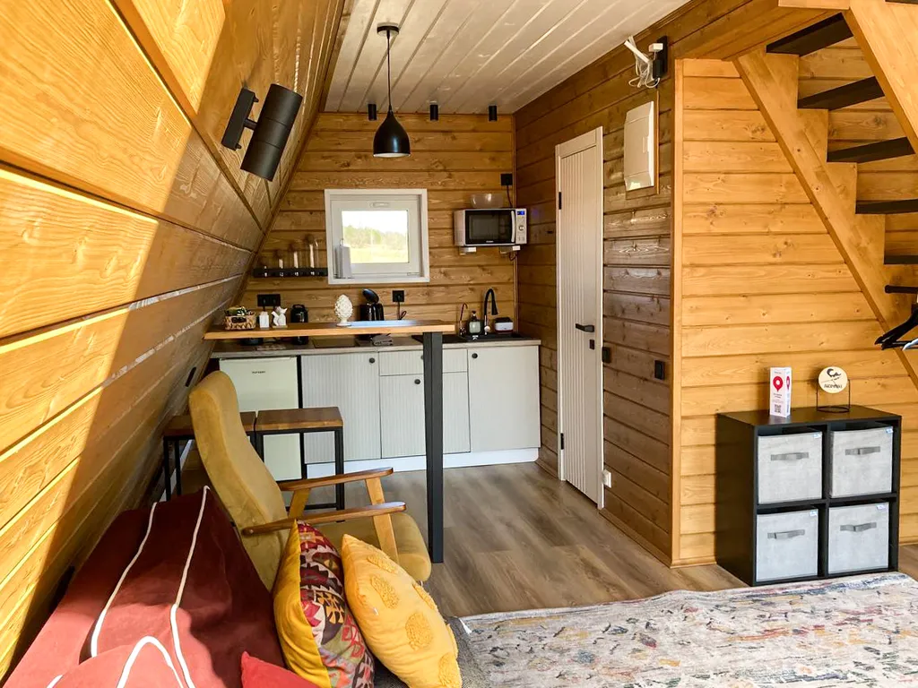 Коттедж Дом Афрейм светлый с подогреваемой купелью Лисичкино — Микли