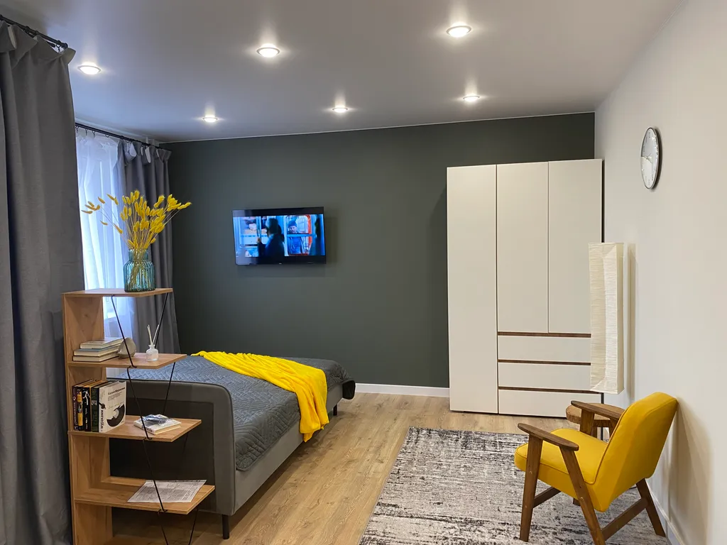 Просторная квартира студия для проведения романтических вечеринок — аренда посуточно в Мурино