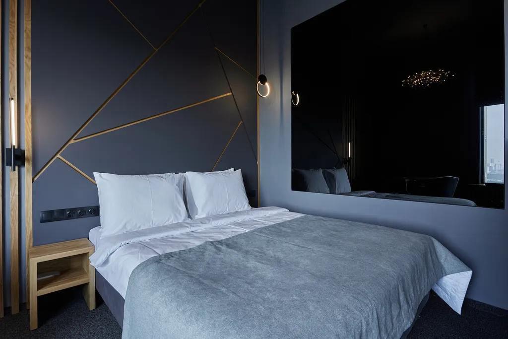 Квартира Квартира Дизайнерский лофт для двоих с ванной у окна и панорамным видом — Москва