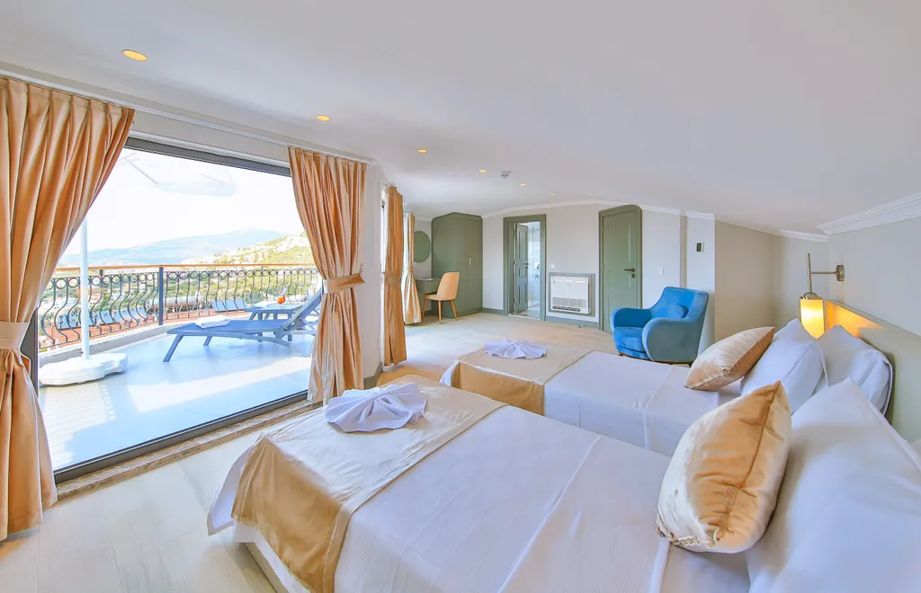 Коттедж Вилла 485 с видом на море и бассейном — Калкан