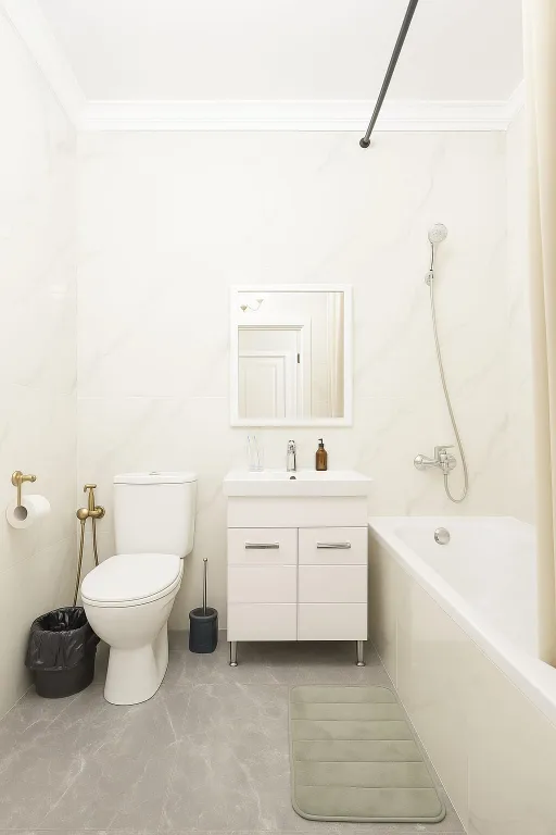 Просторная и светлая 1-комнатная квартира