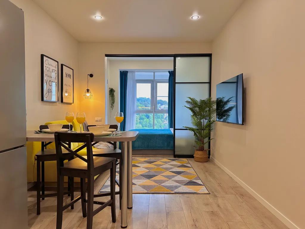 Уютная квартира с видом на море и горную реку в ЖК Солнечный Дагомыс