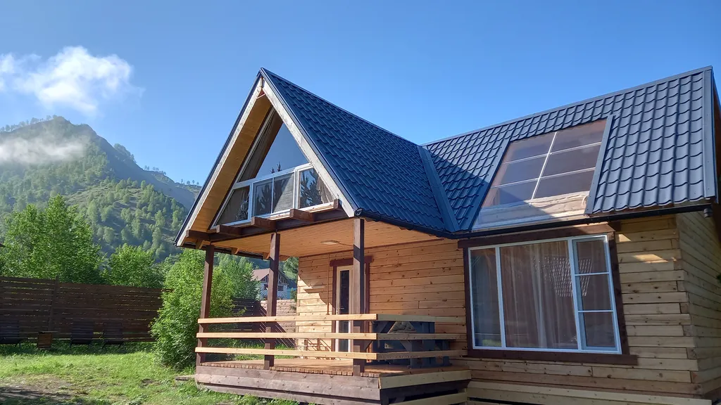 Кедровый коттедж в живописном месте Чемала