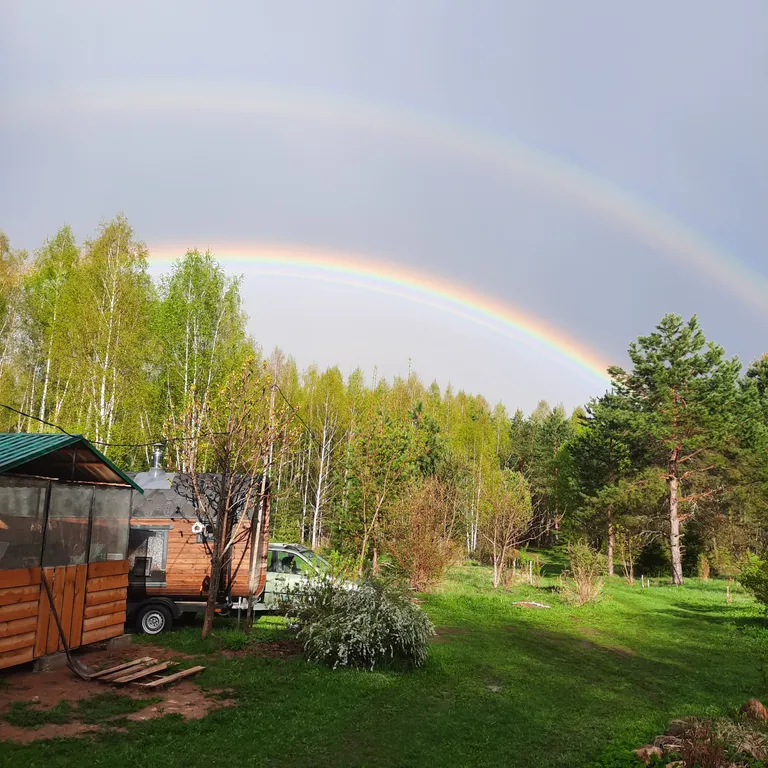 Домик Уют Самана в Родовом поместье в лесу