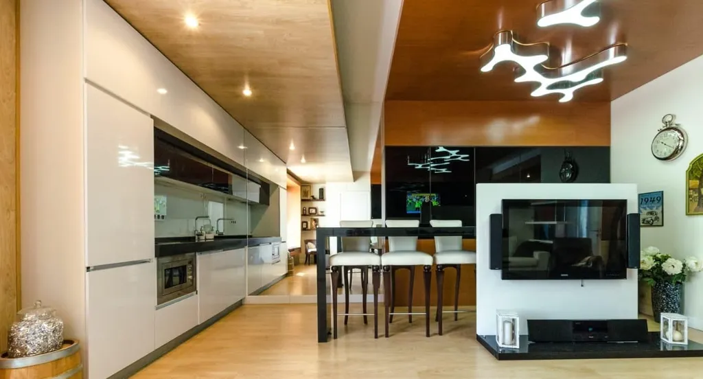 Стильные трёхкомнатные апартаменты с потрясающим видом на горы