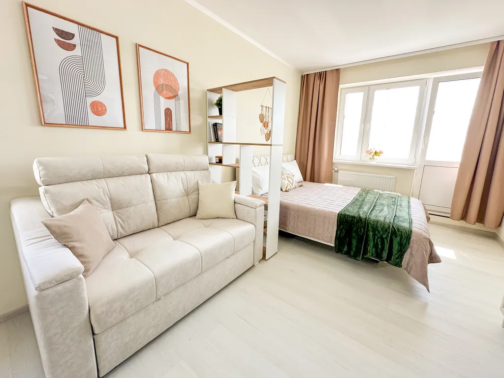 Светлая квартира в ЖК Армас с шикарным видом на город