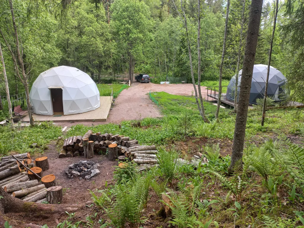 Купол сфера с панорамным видом