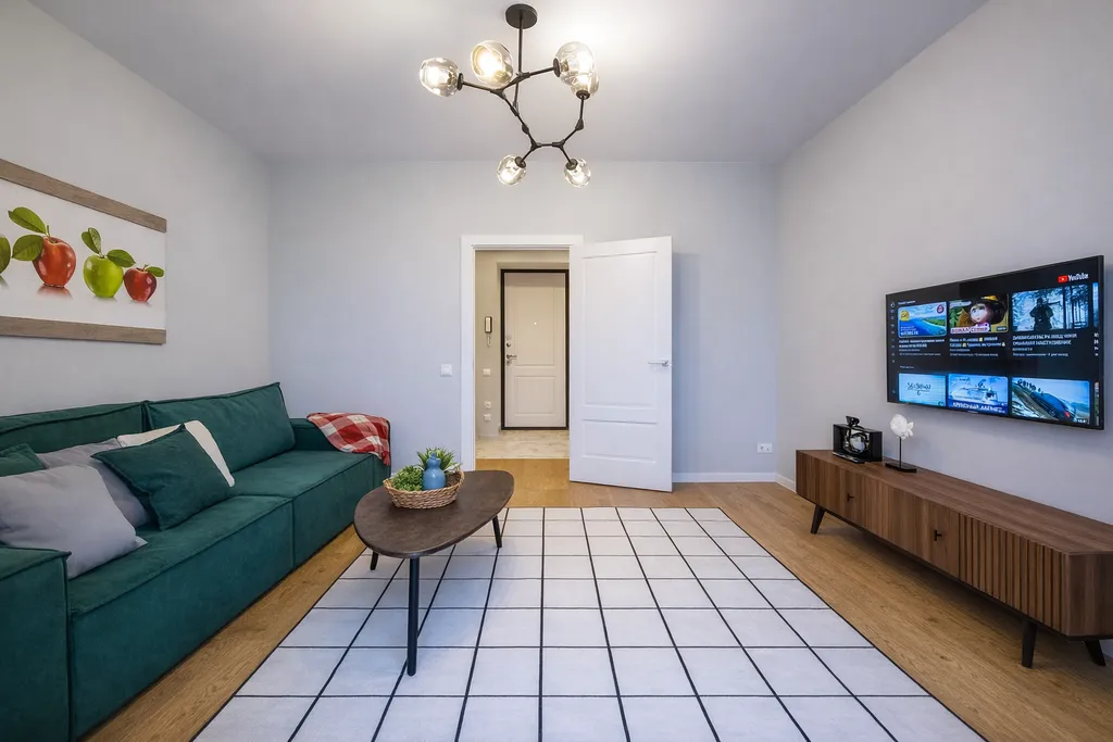 Квартира Квартира GoldenRing-Apartments, двухкомнатный люкс с балконом, центр города — Ярославль