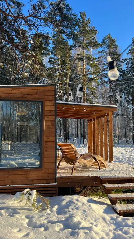 Домики с баней и чанами в Верхнем Дуброво