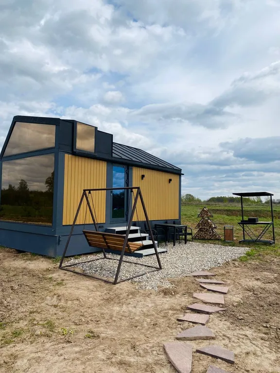 Модульный дом "фридом барн" с сибирским чаном