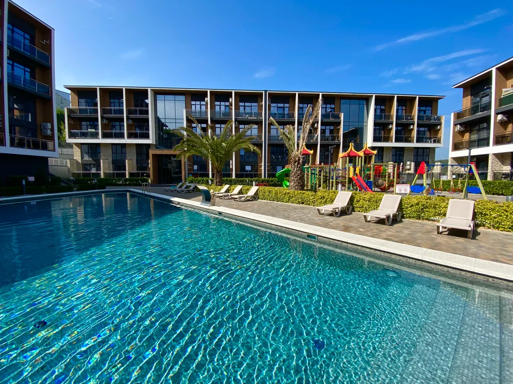 Квартира Студия с бассейном в ЖК Морской квартал — аренда посуточно в Вардане