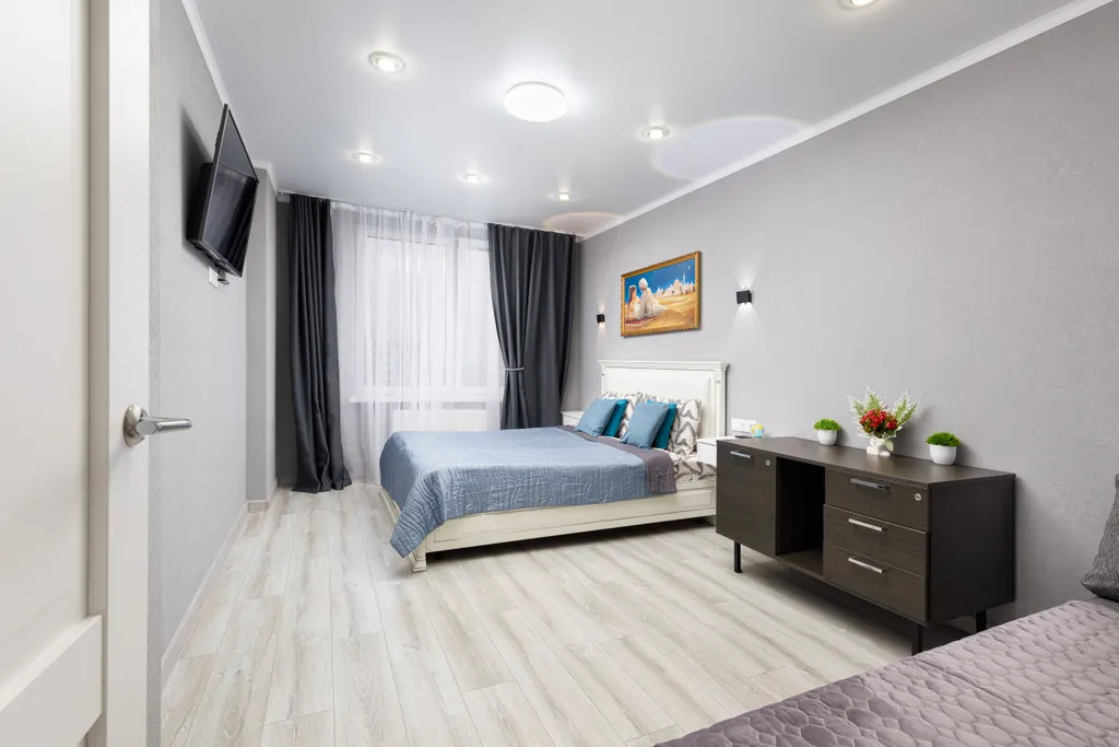 Новая однокомнатная квартира с красивым видом на ночные Люберцы