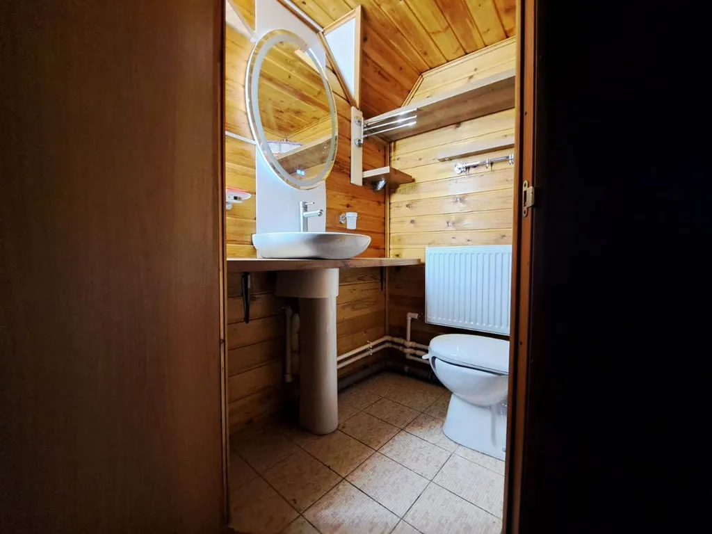 Коттедж Большой двухэтажный коттедж в стиле ампир с сауной и бассейном-купелью — Агалатово