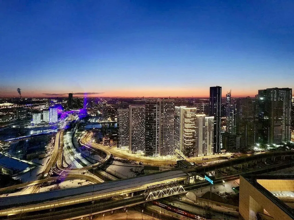 Квартира Квартира Sky City Moscow Уютная Студия на 43 этаже с видом на закат! Lux дизайн — Москва