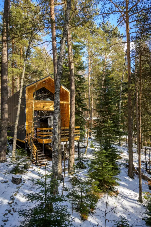 Коттедж Барнхаус II с видом на горы и лес — Архыз