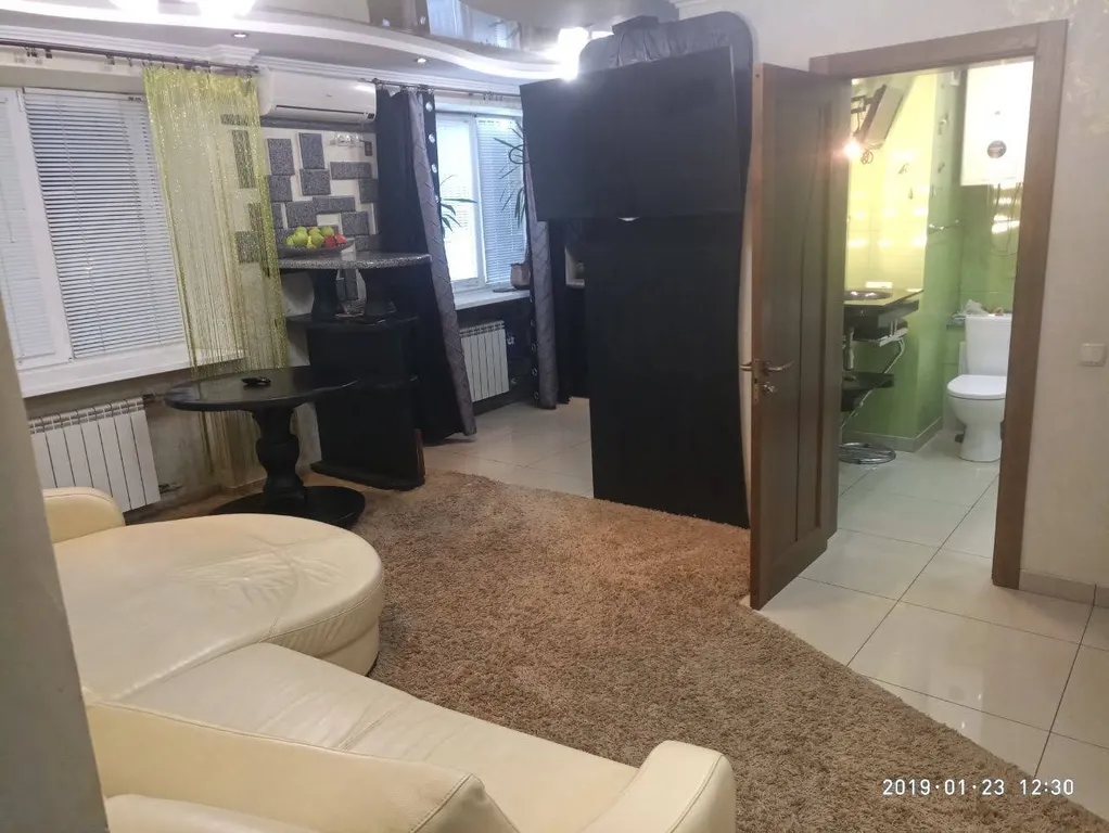 Студия в центре с видом на остров Хортица и реку Днепр