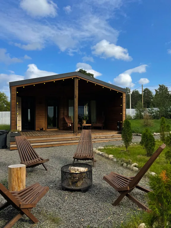 Дом 54m2 — чан, кухня, Wi-Fi