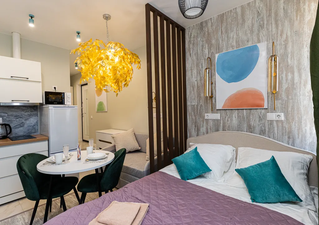 Стильная и уютная студия недалеко от парка и метро