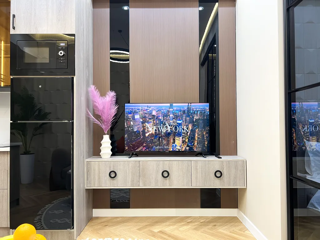 Дизайнерская студия с продуманным интерьером и видом на Ташкент сити