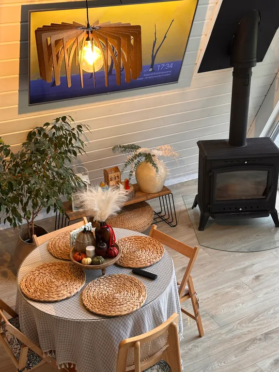 Большой уединенный A-frame в лесу с горячей купелью Фурако