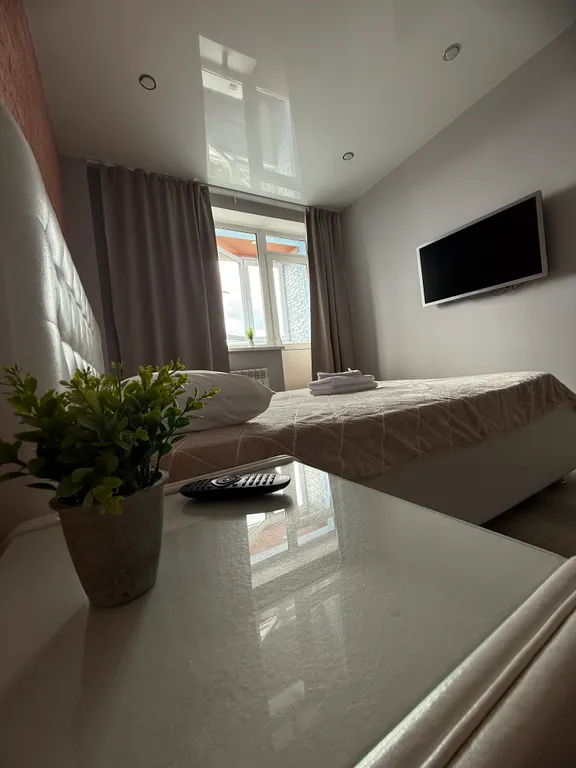 Красивая квартира с панорамным видом на Волгу