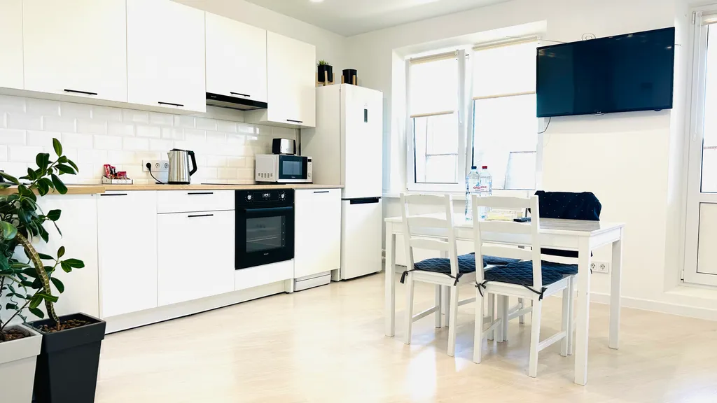 Просторная квартира с большой кухней-гостиной