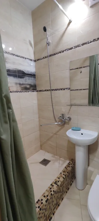 Уютная студия в центре города с красивым видом из окна