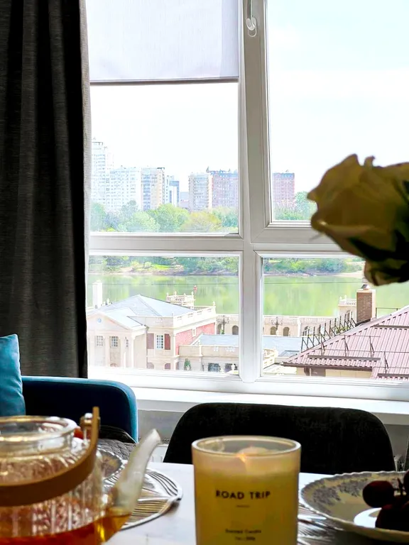 Новая комфортная квартира с видом на реку