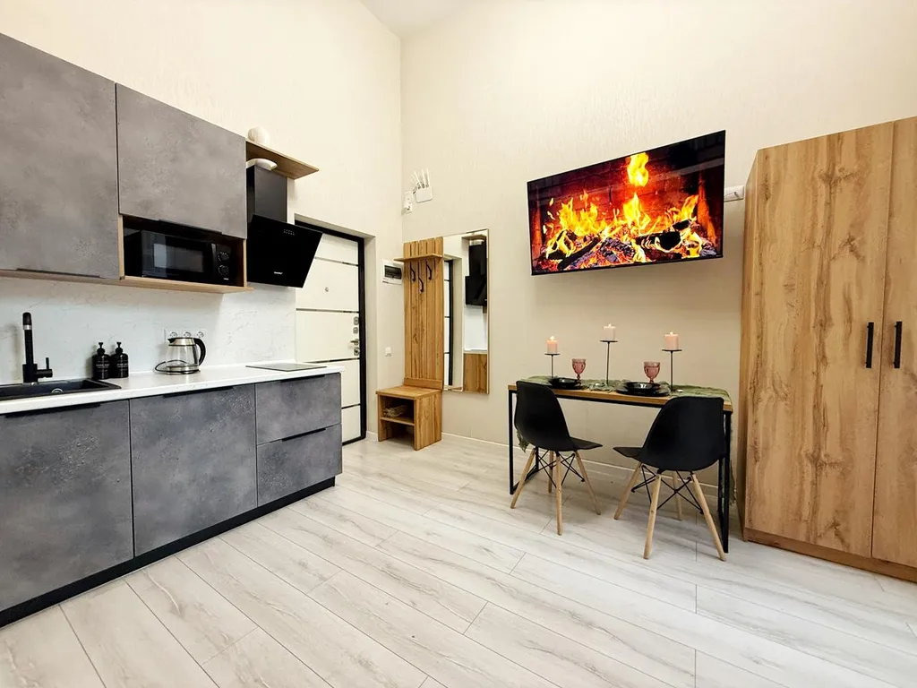 Апартаменты двухуровневые 3 минуты до пляжа